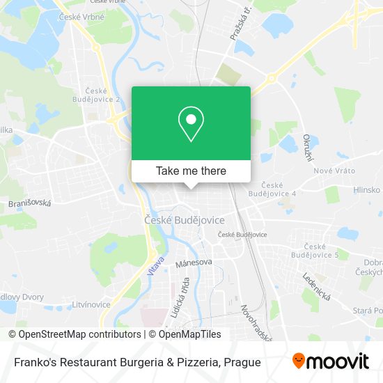 Franko's Restaurant Burgeria & Pizzeria map
