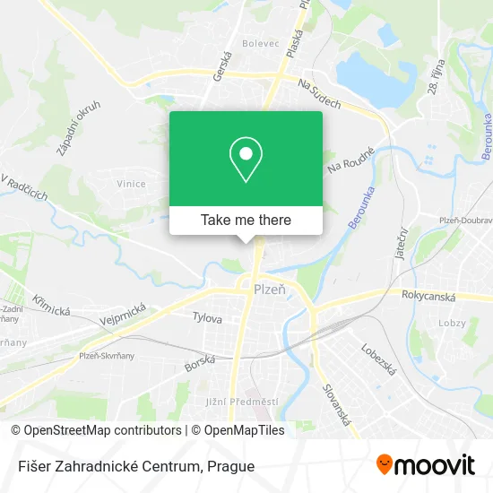 Карта Fišer Zahradnické Centrum