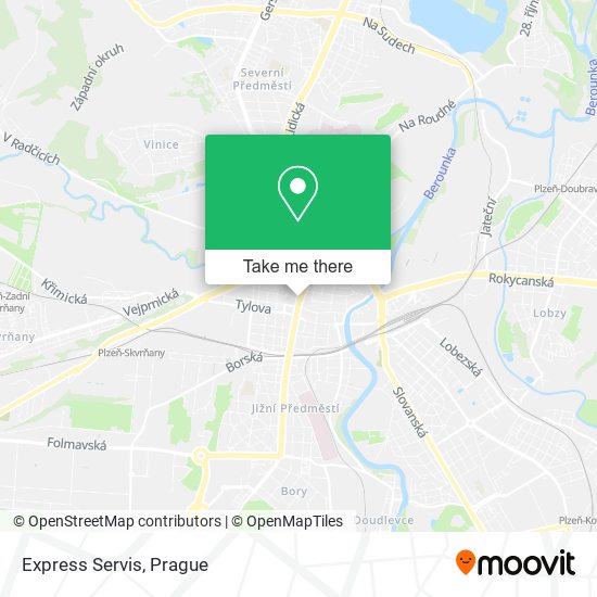 Express Servis map