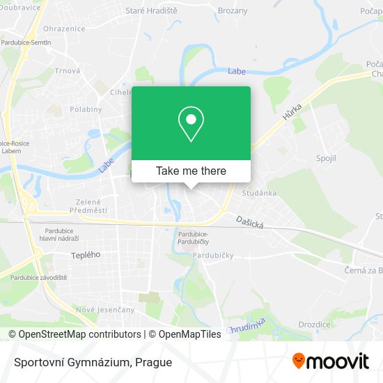 Sportovní Gymnázium map