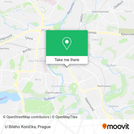 U Bílého Koníčka map