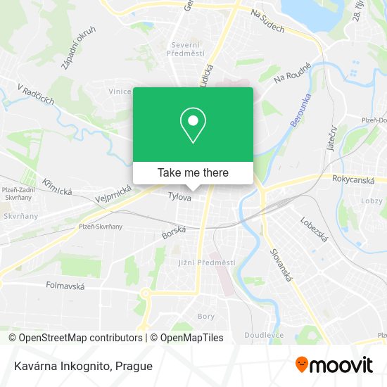 Kavárna Inkognito map