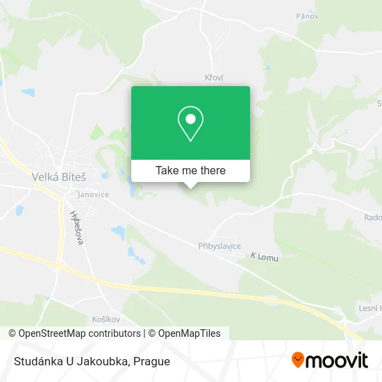 Карта Studánka U Jakoubka