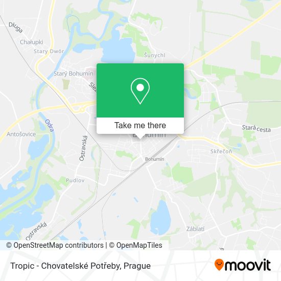 Tropic - Chovatelské Potřeby map
