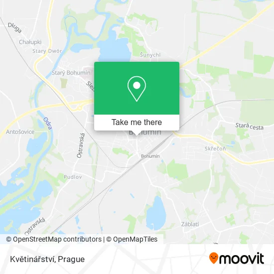 Květinářství map