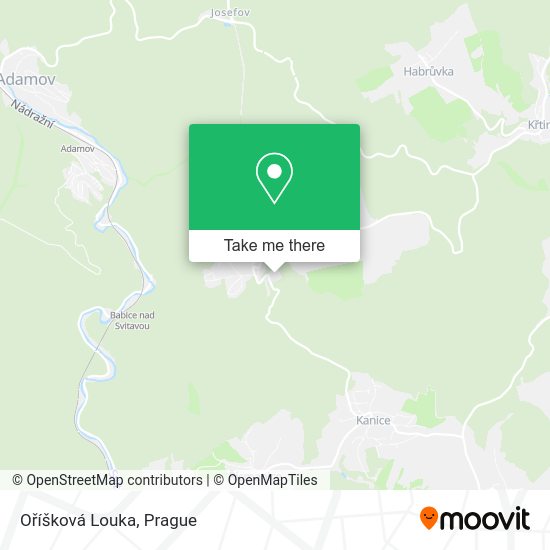 Oříšková Louka map