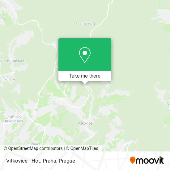 Карта Vitkovice - Hot. Praha
