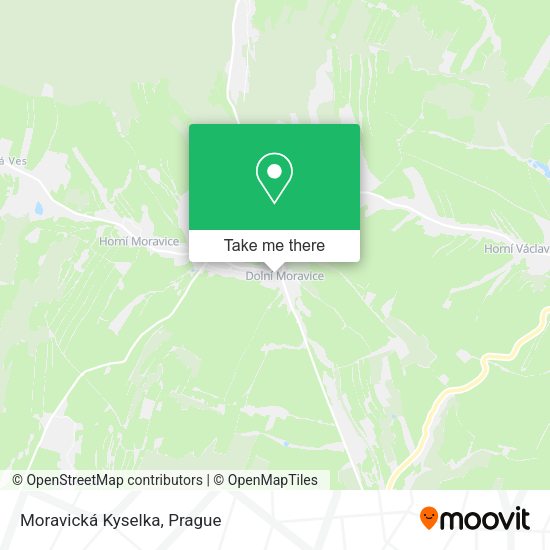 Карта Moravická Kyselka