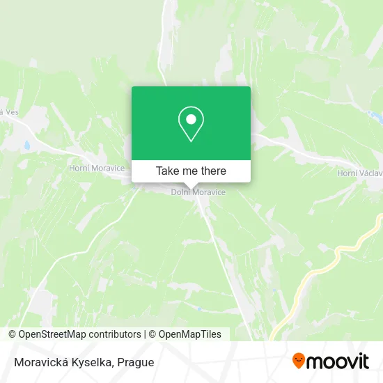 Карта Moravická Kyselka