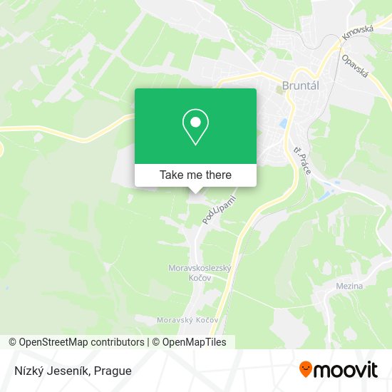 Nízký Jeseník map