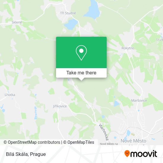 Bílá Skála map