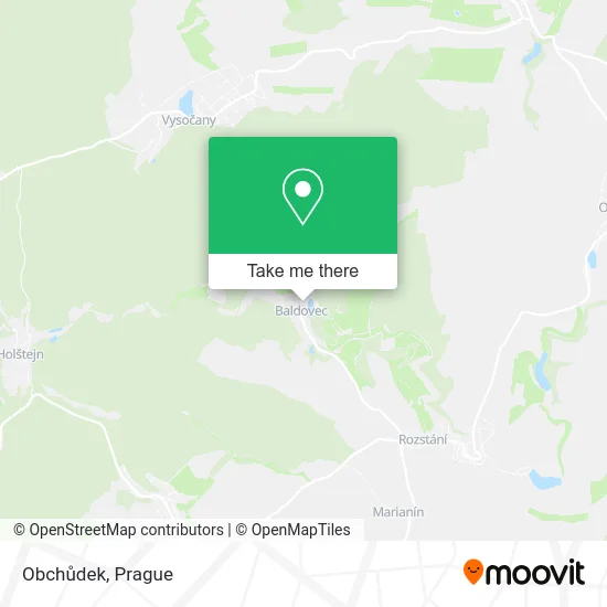 Карта Obchůdek