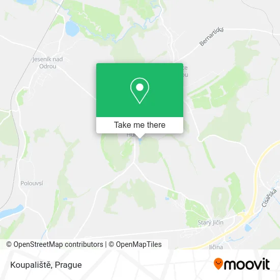Карта Koupaliště