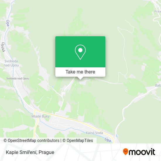 Kaple Smíření map