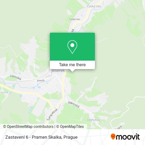 Zastavení 6 - Pramen Skalka map