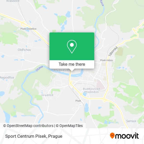 Sport Centrum Písek map
