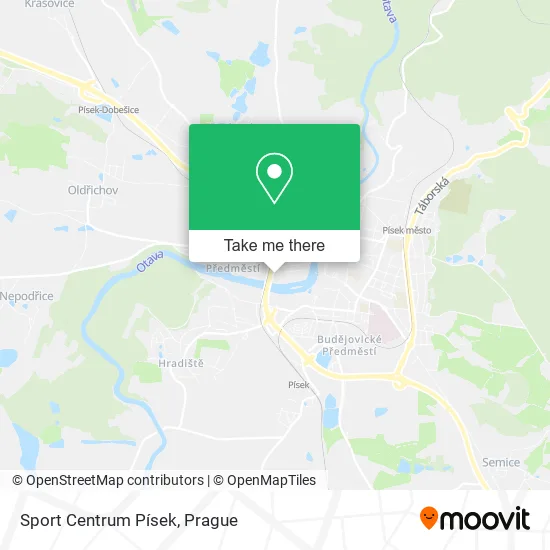 Карта Sport Centrum Písek