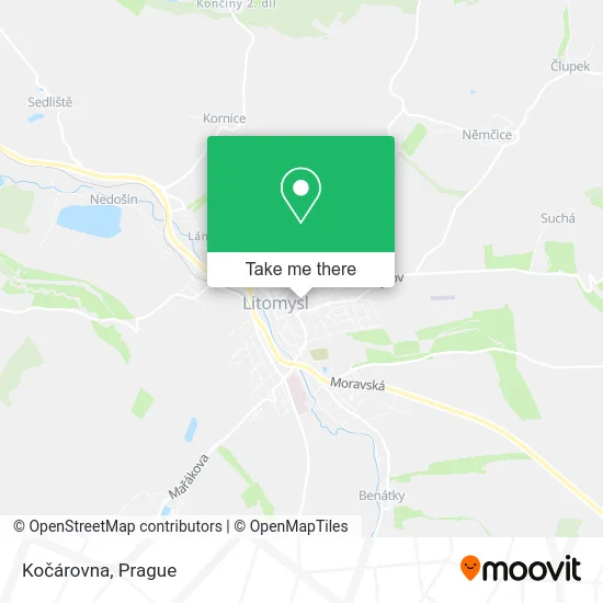 Карта Kočárovna