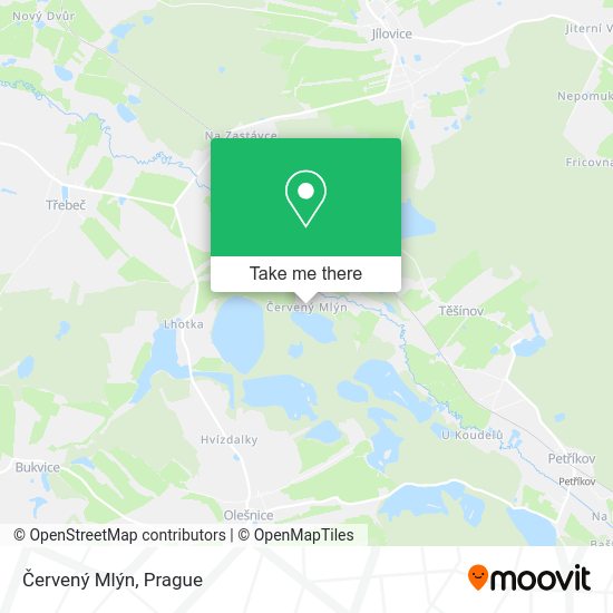 Červený Mlýn map