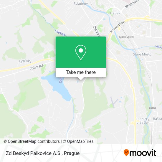 Zd Beskyd Palkovice A.S. map
