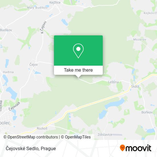 Čejovské Sedlo map