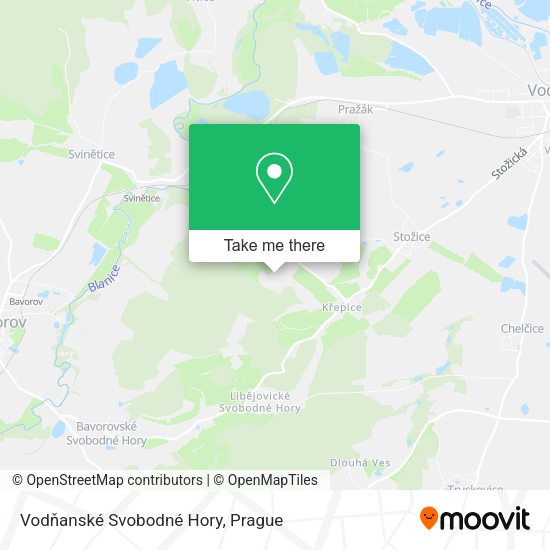 Vodňanské Svobodné Hory map