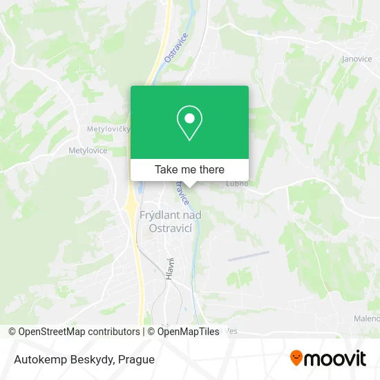 Карта Autokemp Beskydy