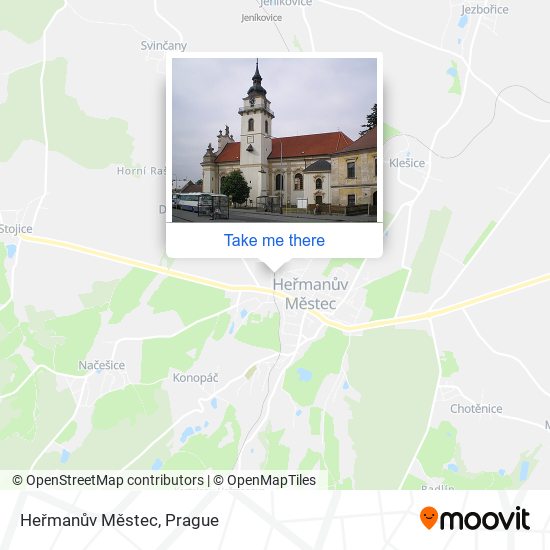Heřmanův Městec map