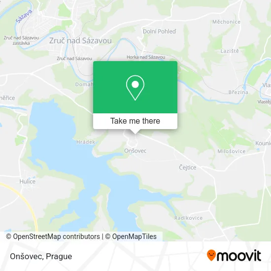 Карта Onšovec