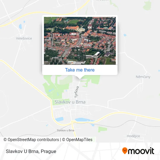 Карта Slavkov U Brna