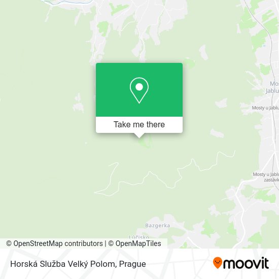 Horská Služba Velký Polom map