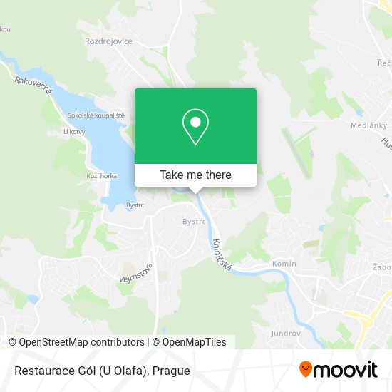 Restaurace Gól (U Olafa) map