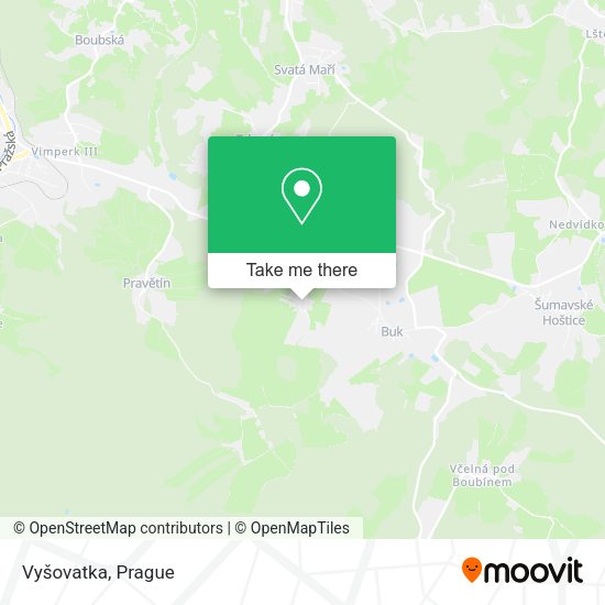 Карта Vyšovatka