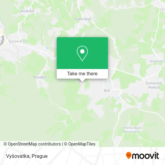 Карта Vyšovatka