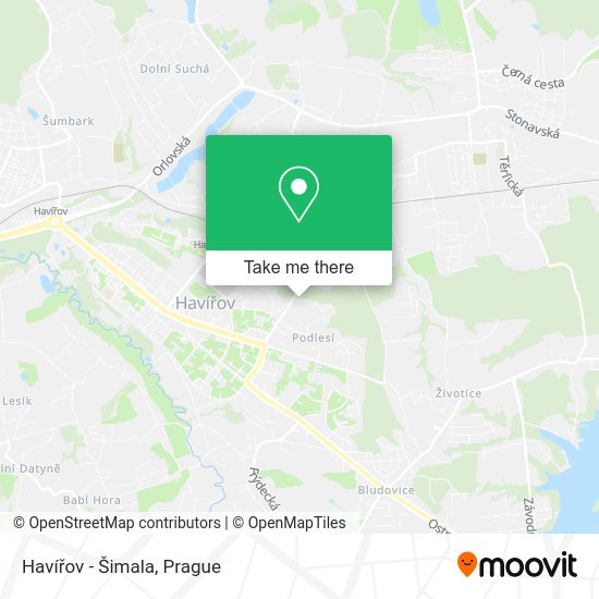 Havířov - Šimala map
