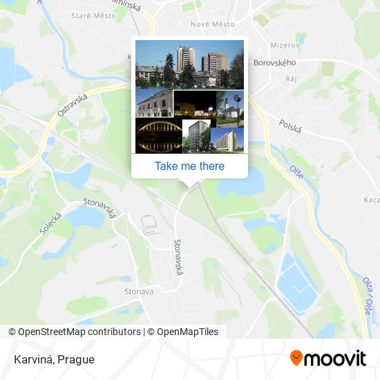 Карта Karviná