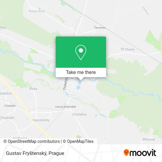 Gustav Fryštenský map