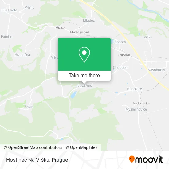 Карта Hostinec Na Vršku