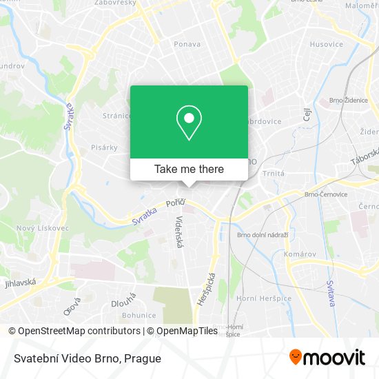 Svatební Video Brno map