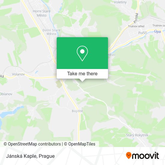 Карта Jánská Kaple