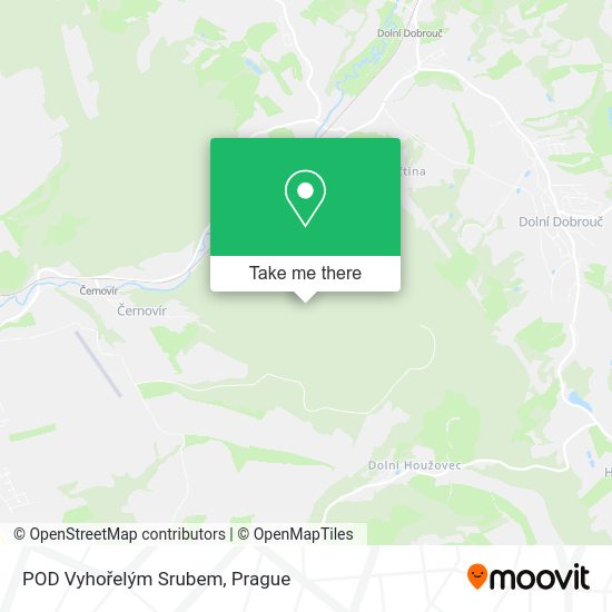POD Vyhořelým Srubem map