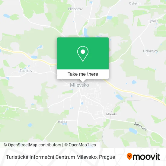 Карта Turistické Informační Centrum Milevsko