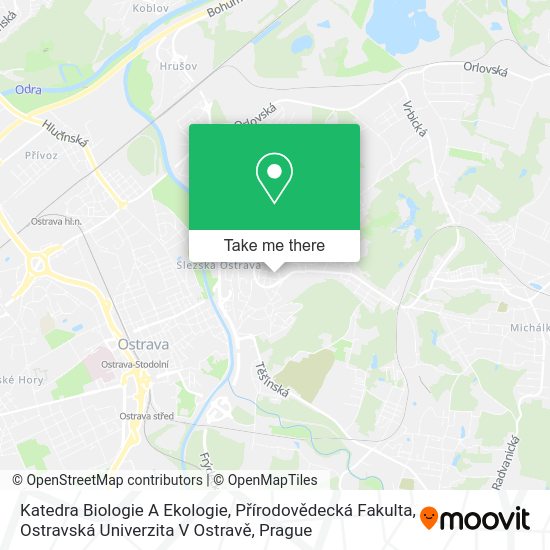 Katedra Biologie A Ekologie, Přírodovědecká Fakulta, Ostravská Univerzita V Ostravě map