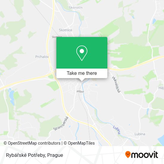 Rybářské Potřeby map