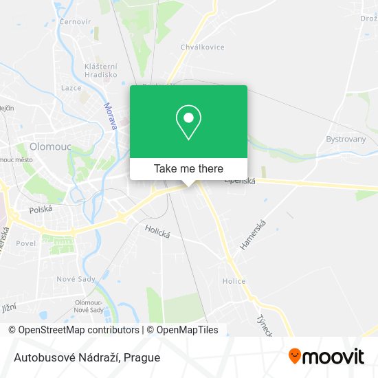 Autobusové Nádraží map
