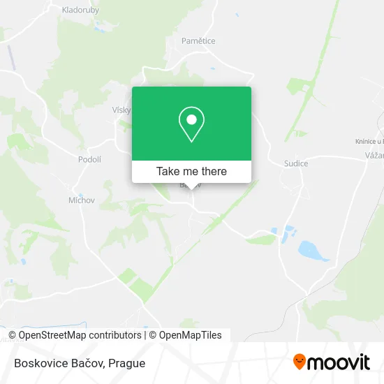 Карта Boskovice Bačov