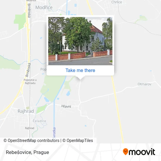 Карта Rebešovice