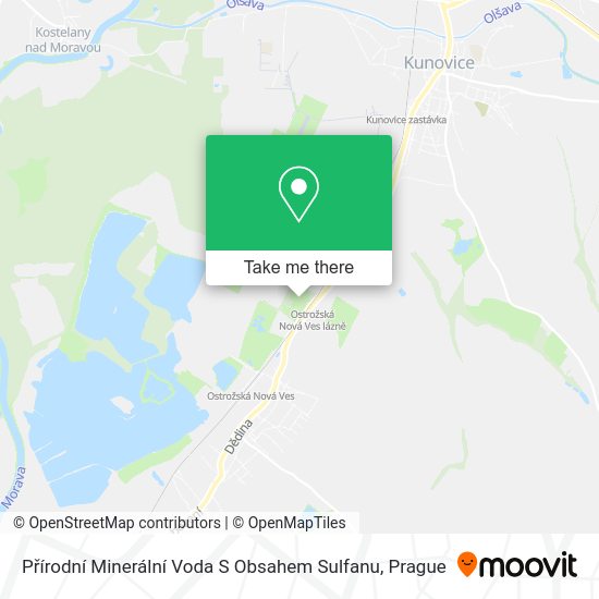 Přírodní Minerální Voda S Obsahem Sulfanu map