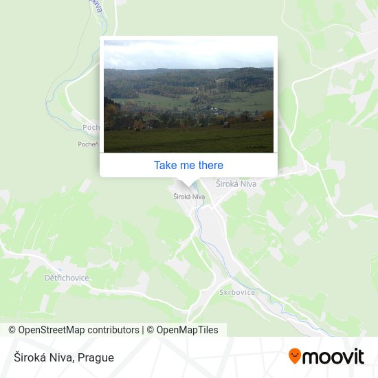 Карта Široká Niva