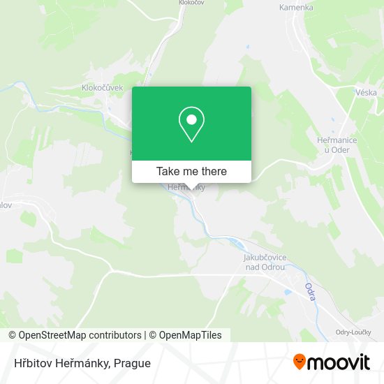 Hřbitov Heřmánky map